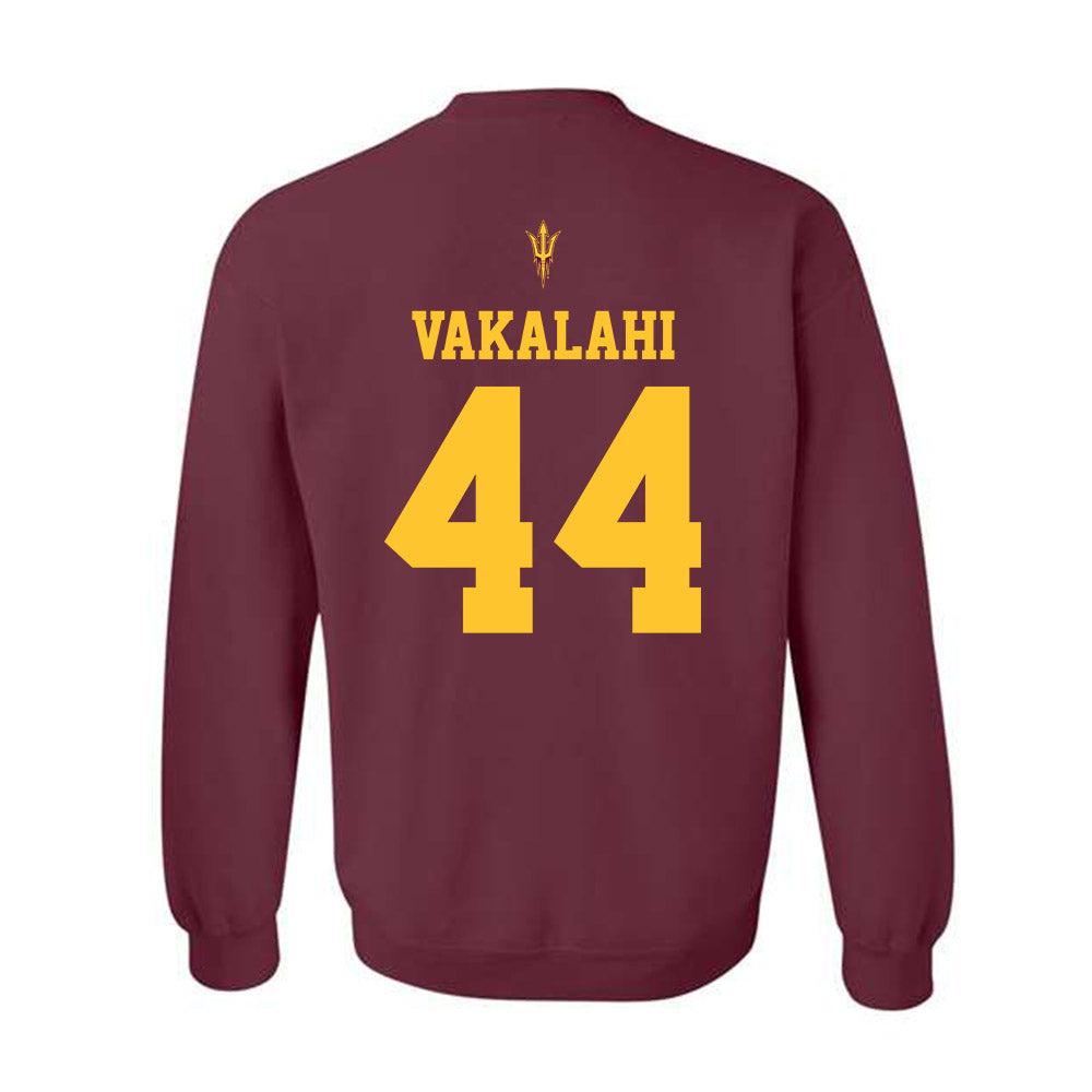 Arizona State - NCAA Football : Kirtland Vakalahi - Activate The Valley Crewneck Sweatshirt-1