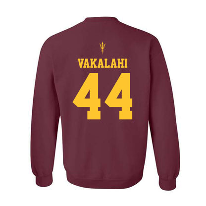 Arizona State - NCAA Football : Kirtland Vakalahi - Activate The Valley Crewneck Sweatshirt-1