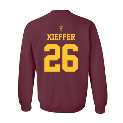 Arizona State - NCAA Football : Carston Kieffer - Activate The Valley Crewneck Sweatshirt-1