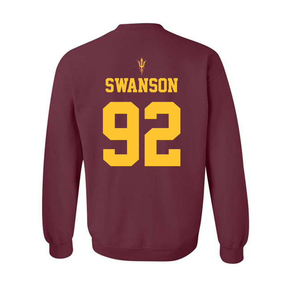 Arizona State - NCAA Football : Zac Swanson - Activate The Valley Crewneck Sweatshirt-1