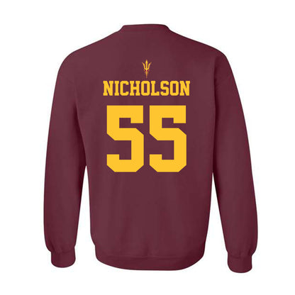 Arizona State - NCAA Football : Niniva Nicholson - Activate The Valley Crewneck Sweatshirt-1
