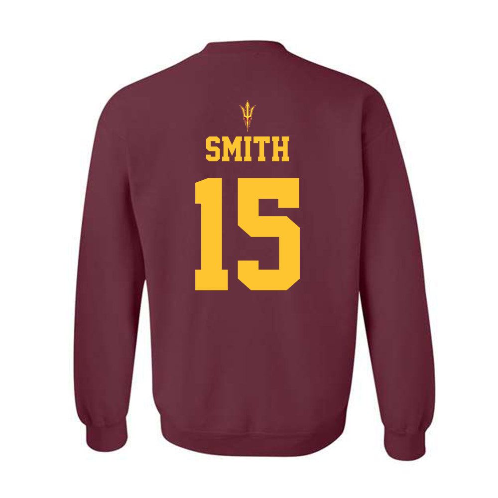 Arizona State - NCAA Football : Joseph Smith - Activate The Valley Crewneck Sweatshirt-1