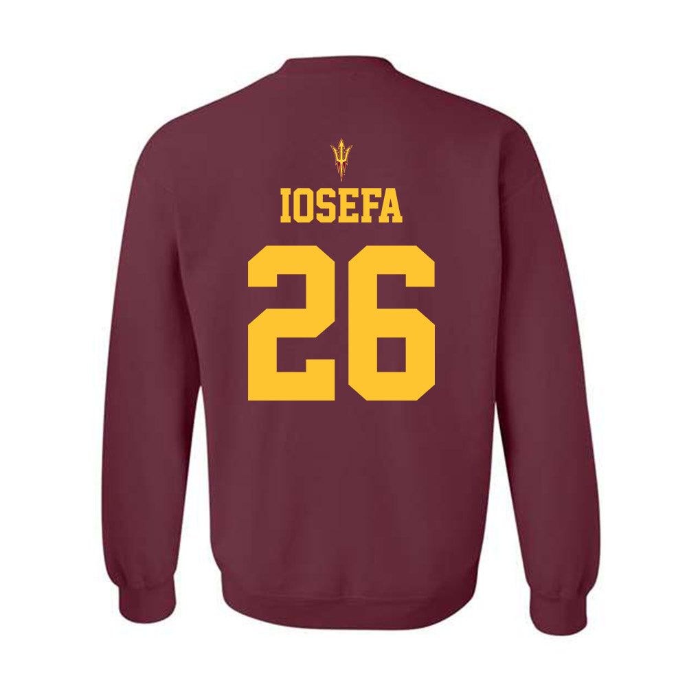Arizona State - NCAA Football : Isaiah Iosefa - Activate The Valley Crewneck Sweatshirt-1