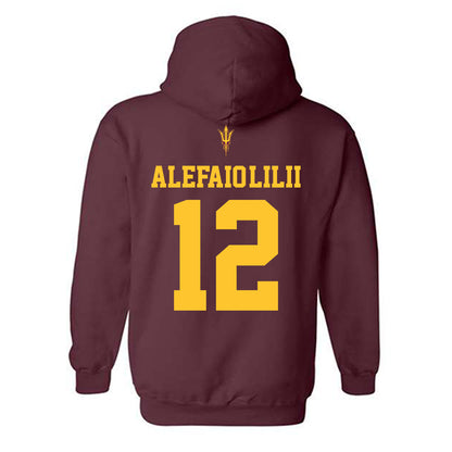 Arizona State - NCAA Football : Benjamin Alefaio-Lilii - Activate The Valley Hooded Sweatshirt-1