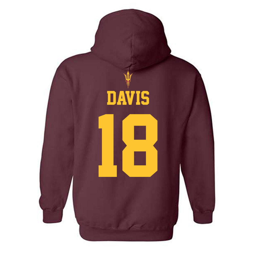 Arizona State - NCAA Football : Ramere Davis - Activate The Valley Hooded Sweatshirt-1
