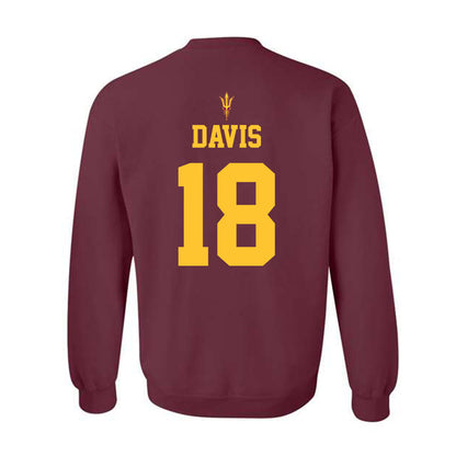 Arizona State - NCAA Football : Ramere Davis - Activate The Valley Crewneck Sweatshirt-1