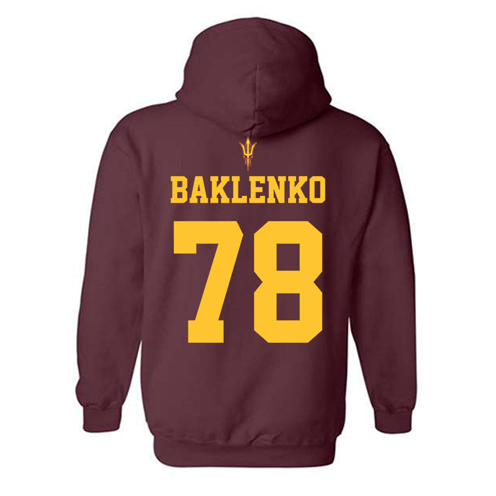 Arizona State - NCAA Football : Luke Baklenko - Activate The Valley Hooded Sweatshirt-1