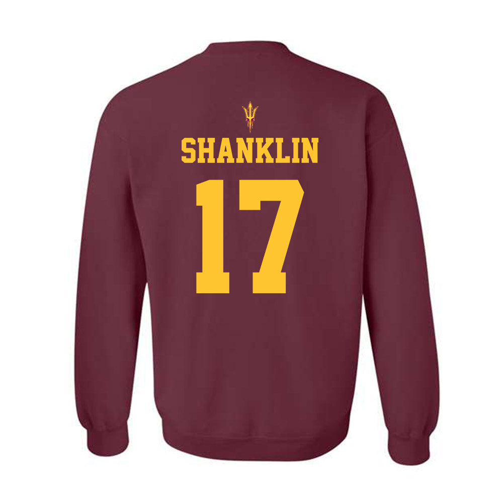 Arizona State - NCAA Football : Joshua Shanklin - Activate The Valley Crewneck Sweatshirt-1
