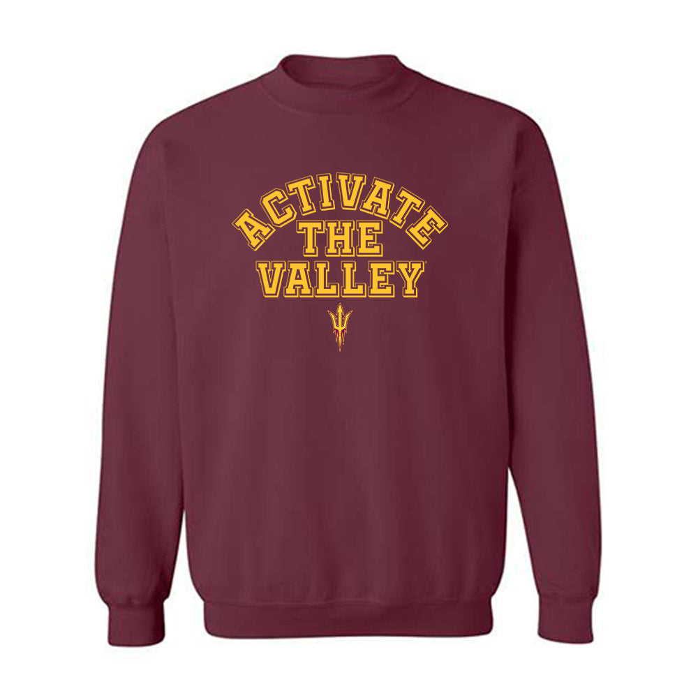 Arizona State - NCAA Football : Cameron Dyer - Activate The Valley Crewneck Sweatshirt-0