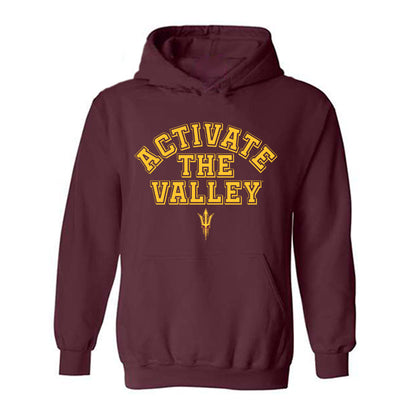 Arizona State - NCAA Football : Reed Harris - Activate The Valley Hooded Sweatshirt-0