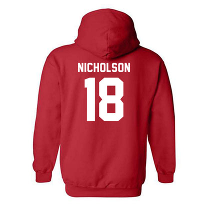 BU - NCAA Women's Ice Hockey : Neely Nicholson - Classic Shersey Hooded Sweatshirt-1