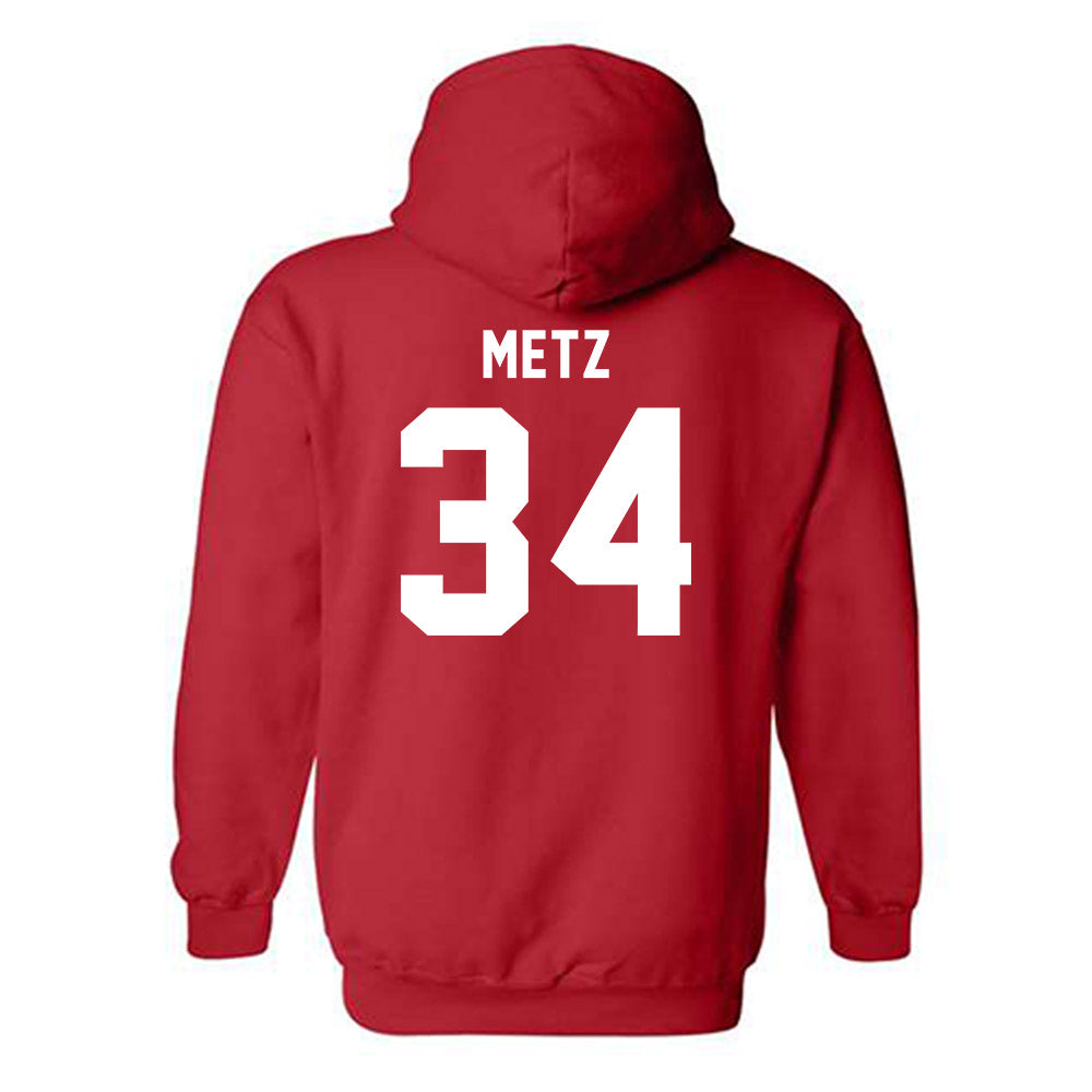 BU - NCAA Softball : Aimee Metz - Classic Shersey Hooded Sweatshirt-1