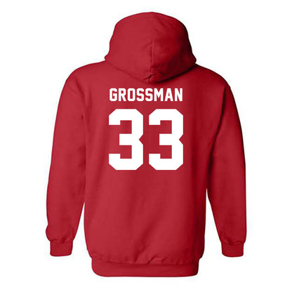 BU - NCAA Men's Soccer : Jack Grossman - Classic Shersey Hooded Sweatshirt-1