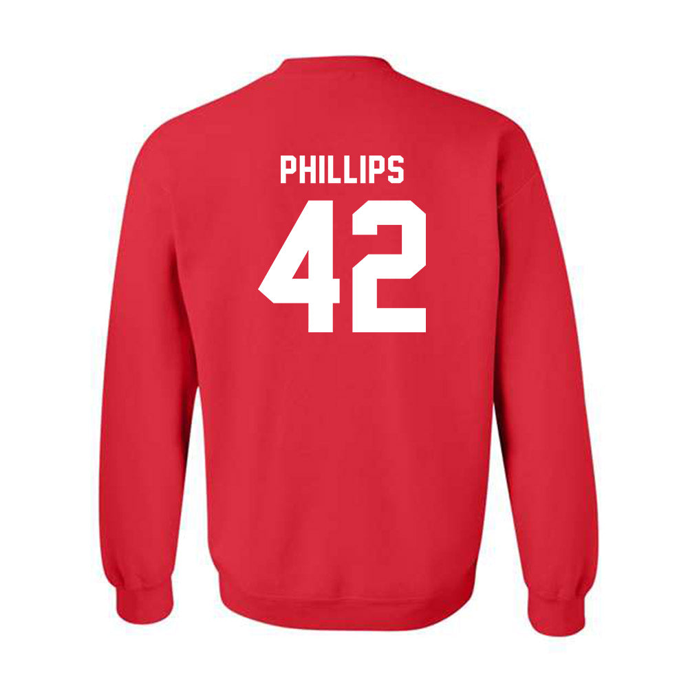 BU - NCAA Men's Lacrosse : Connor Phillips - Classic Shersey Crewneck Sweatshirt-1