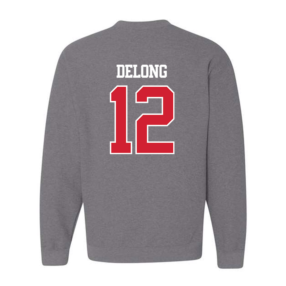BU - NCAA Softball : Olivia DeLong - Classic Shersey Crewneck Sweatshirt-1
