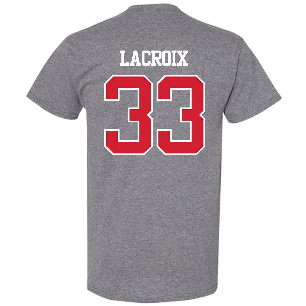 BU - NCAA Men's Ice Hockey : Max Lacroix - Classic Shersey T-Shirt-1