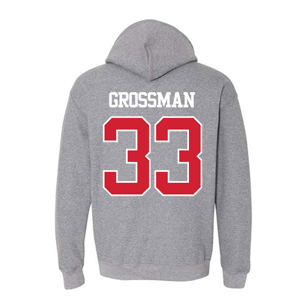 BU - NCAA Men's Soccer : Jack Grossman - Classic Shersey Hooded Sweatshirt-1