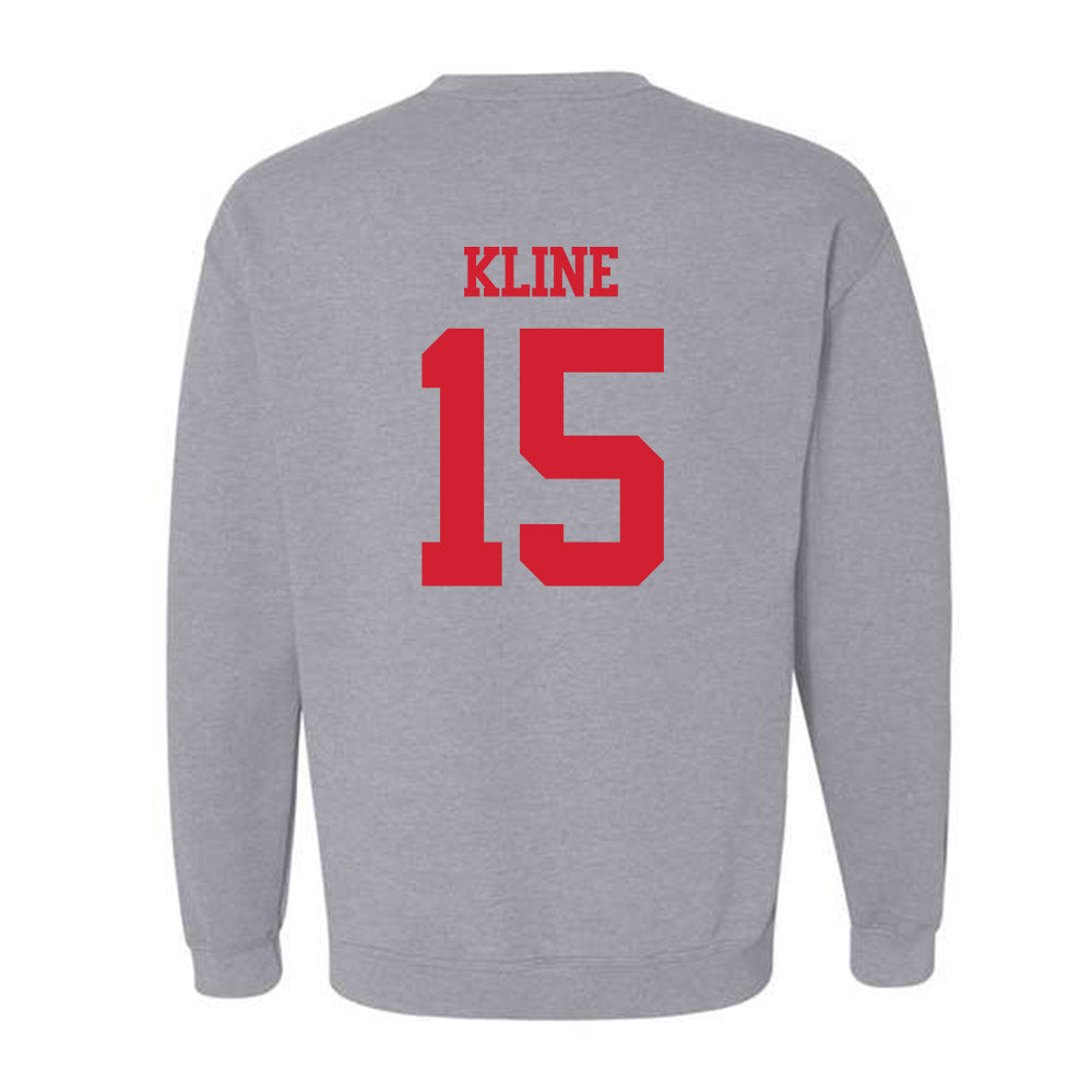 BU - NCAA Softball : Irys Kline - Classic Shersey Crewneck Sweatshirt-1