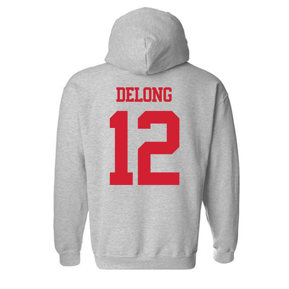 BU - NCAA Softball : Olivia DeLong - Classic Shersey Hooded Sweatshirt-1
