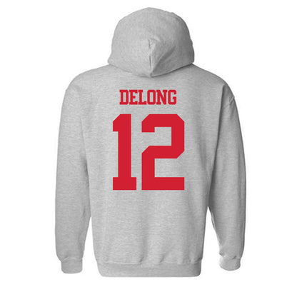 BU - NCAA Softball : Olivia DeLong - Classic Shersey Hooded Sweatshirt-1