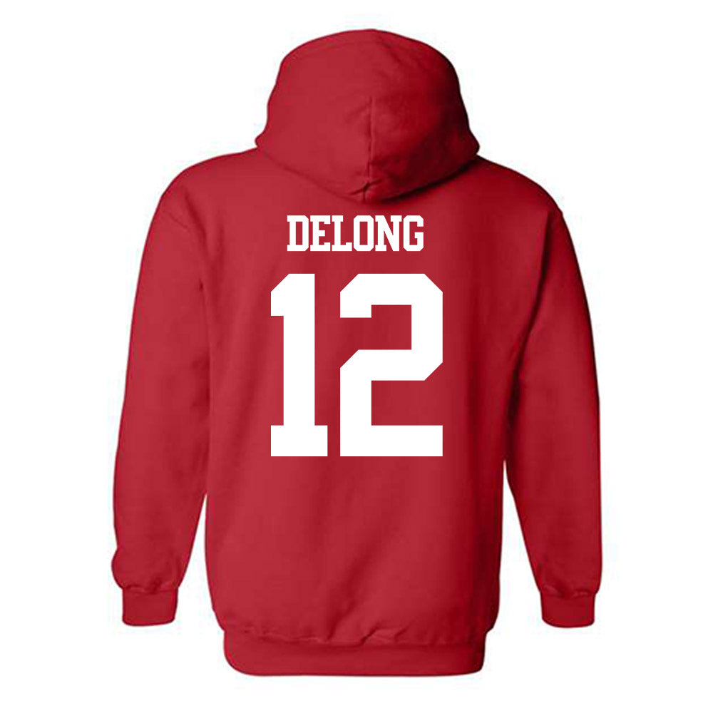 BU - NCAA Softball : Olivia DeLong - Classic Shersey Hooded Sweatshirt-1