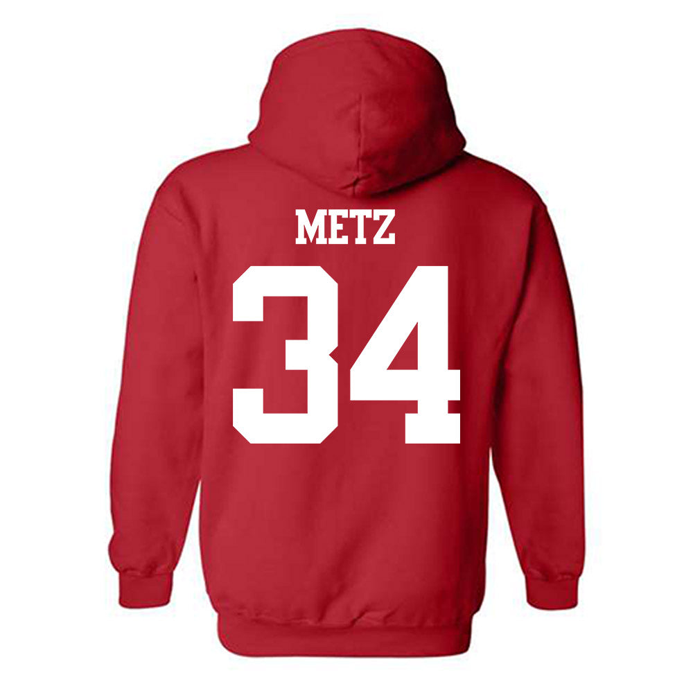 BU - NCAA Softball : Aimee Metz - Classic Shersey Hooded Sweatshirt-1
