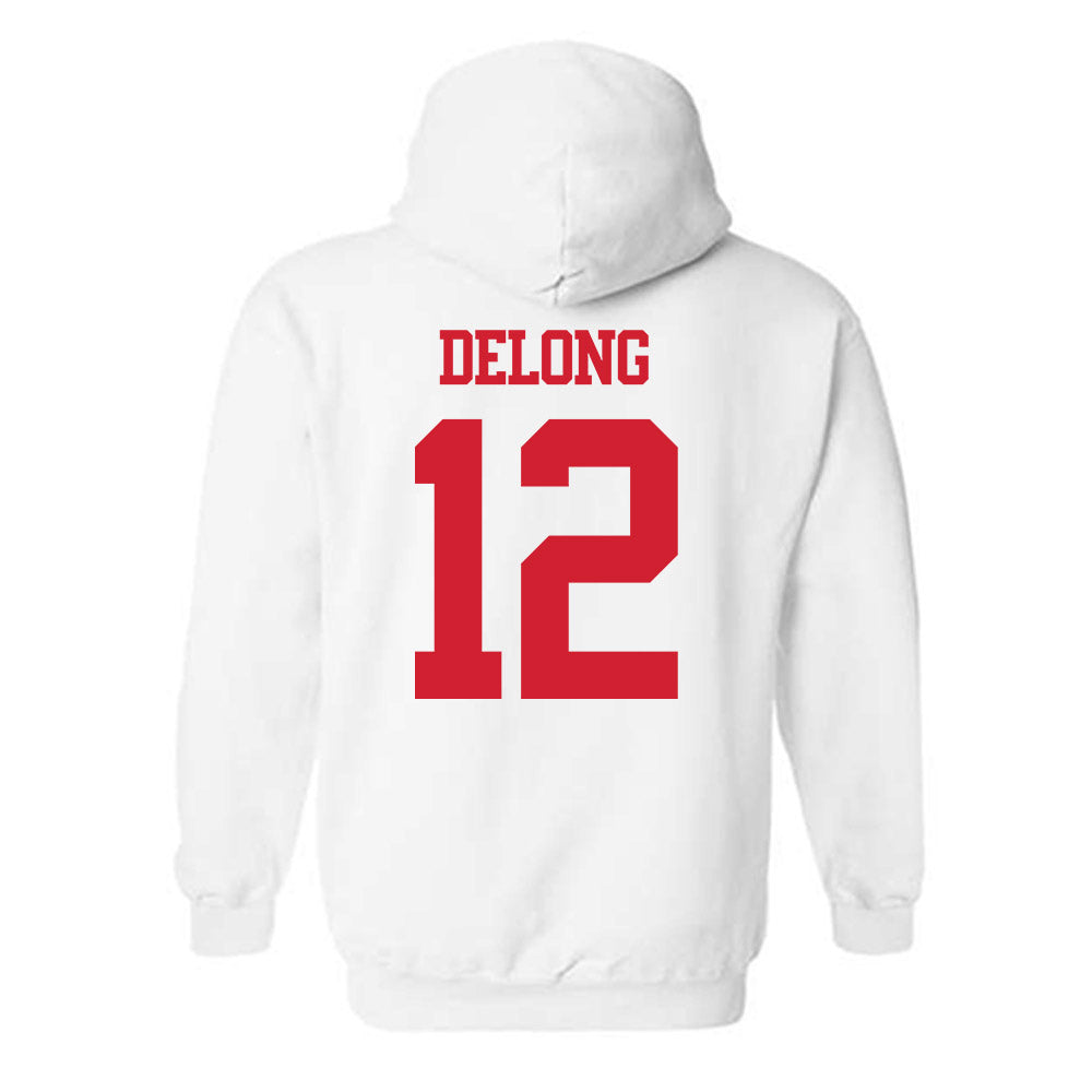 BU - NCAA Softball : Olivia DeLong - Classic Shersey Hooded Sweatshirt-1