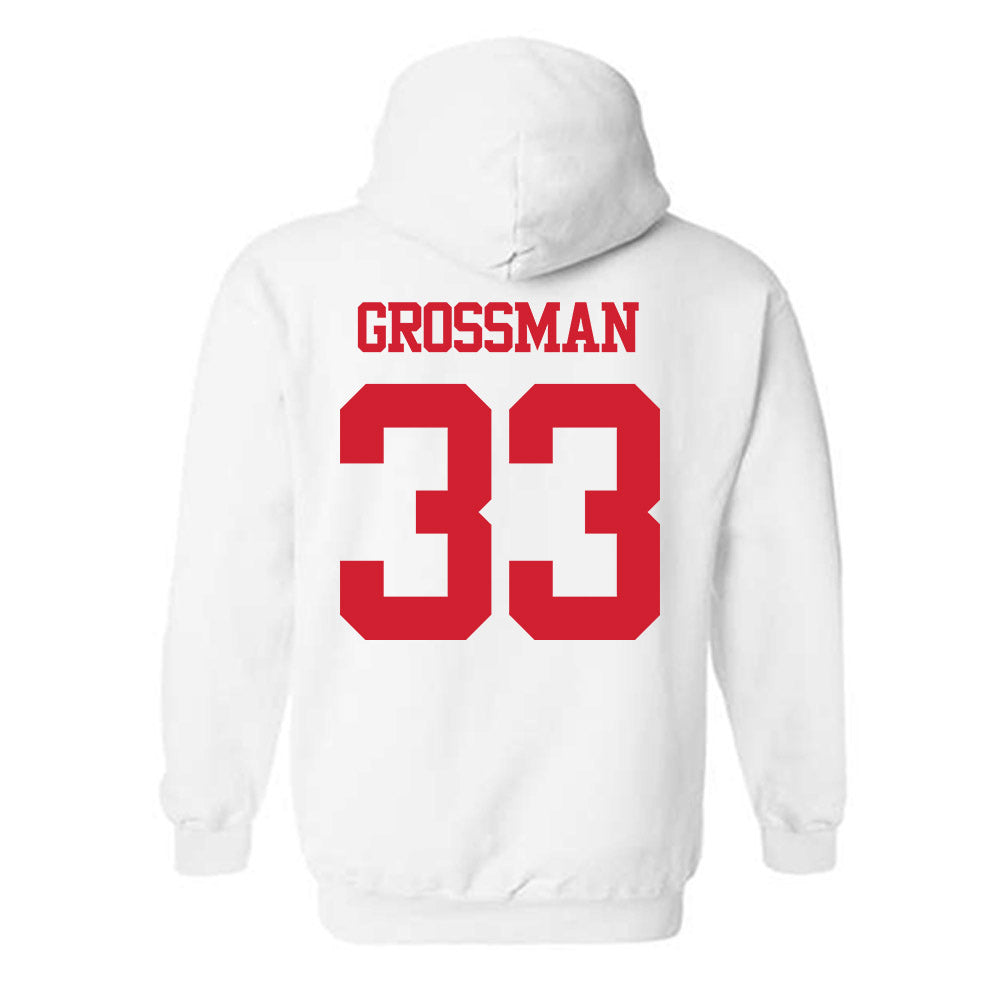 BU - NCAA Men's Soccer : Jack Grossman - Classic Shersey Hooded Sweatshirt-1