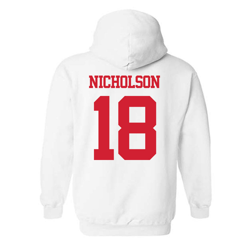 BU - NCAA Women's Ice Hockey : Neely Nicholson - Classic Shersey Hooded Sweatshirt-1