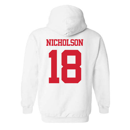 BU - NCAA Women's Ice Hockey : Neely Nicholson - Classic Shersey Hooded Sweatshirt-1