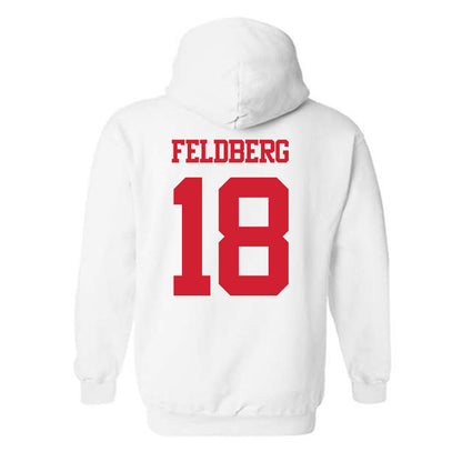 BU - NCAA Men's Ice Hockey : Jay Feldberg - Classic Shersey Hooded Sweatshirt-1