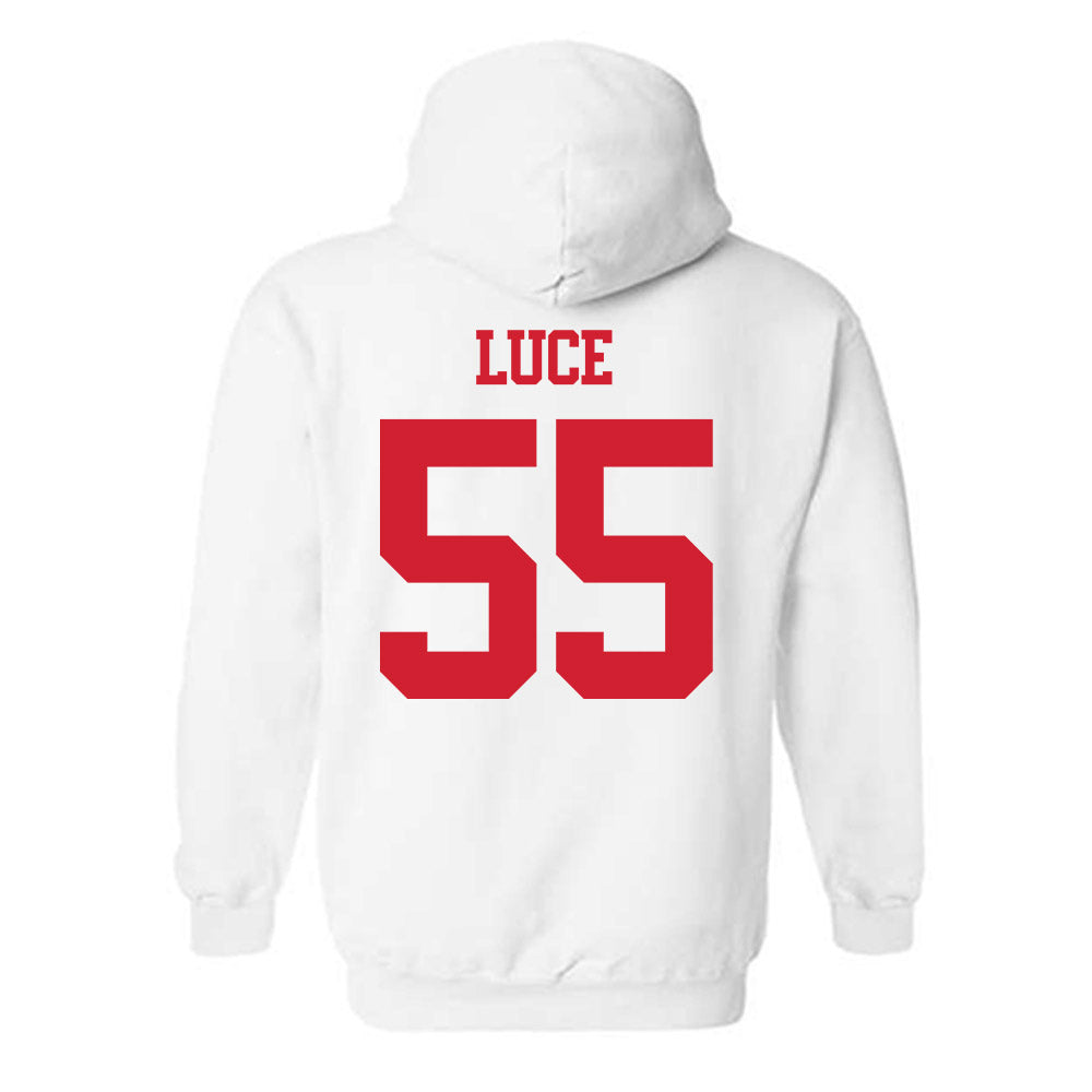 BU - NCAA Men's Lacrosse : Mike Luce - Classic Shersey Hooded Sweatshirt-1