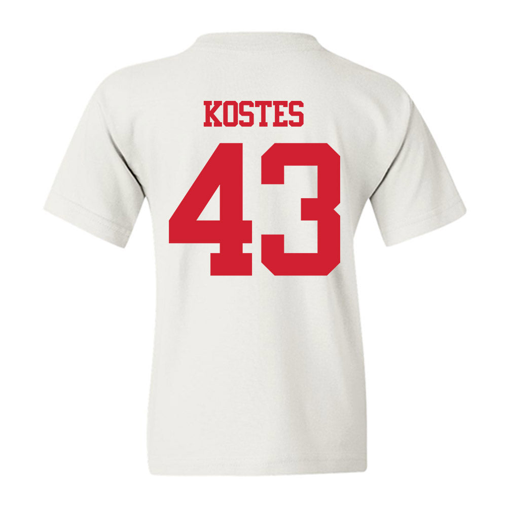 BU - NCAA Men's Lacrosse : Daine Kostes - Classic Shersey Youth T-Shirt-1