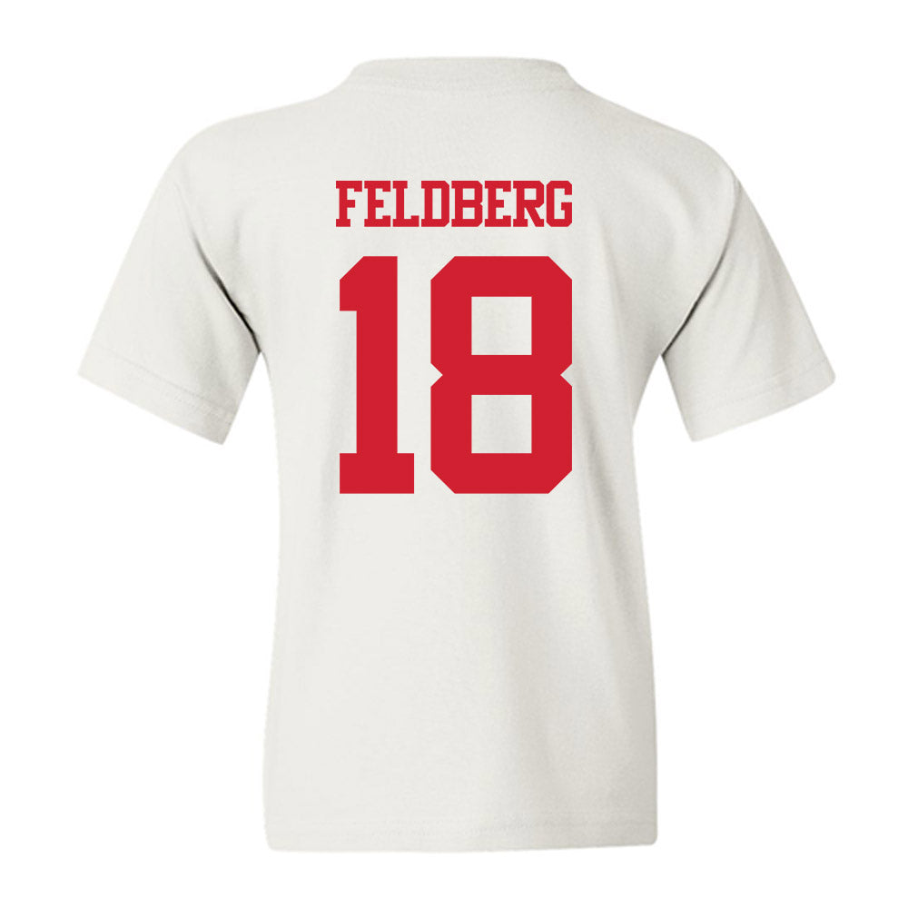 BU - NCAA Men's Ice Hockey : Jay Feldberg - Classic Shersey Youth T-Shirt-1