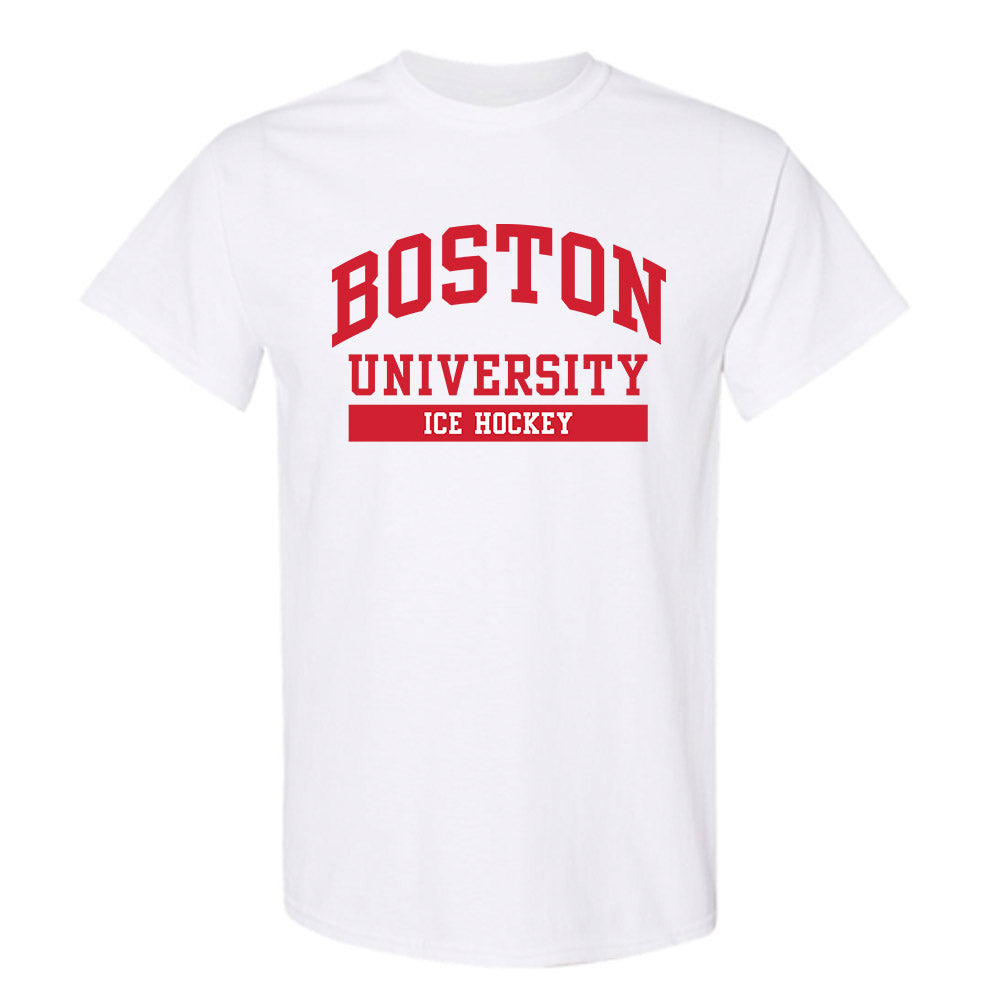 BU - NCAA Men's Ice Hockey : Aiden Celebrini - Classic Shersey T-Shirt-0