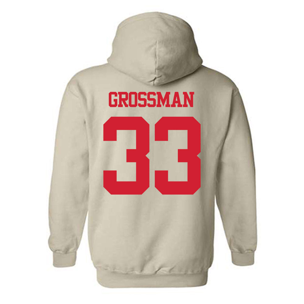 BU - NCAA Men's Soccer : Jack Grossman - Classic Shersey Hooded Sweatshirt-1