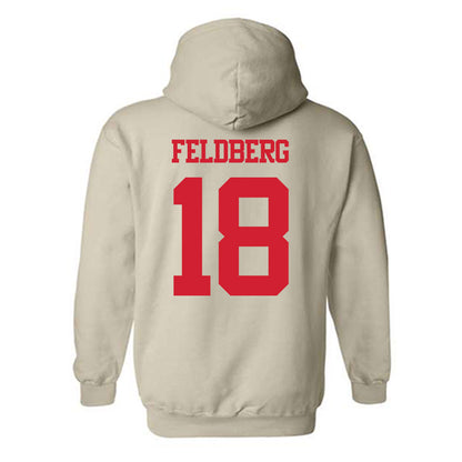 BU - NCAA Men's Ice Hockey : Jay Feldberg - Classic Shersey Hooded Sweatshirt-1