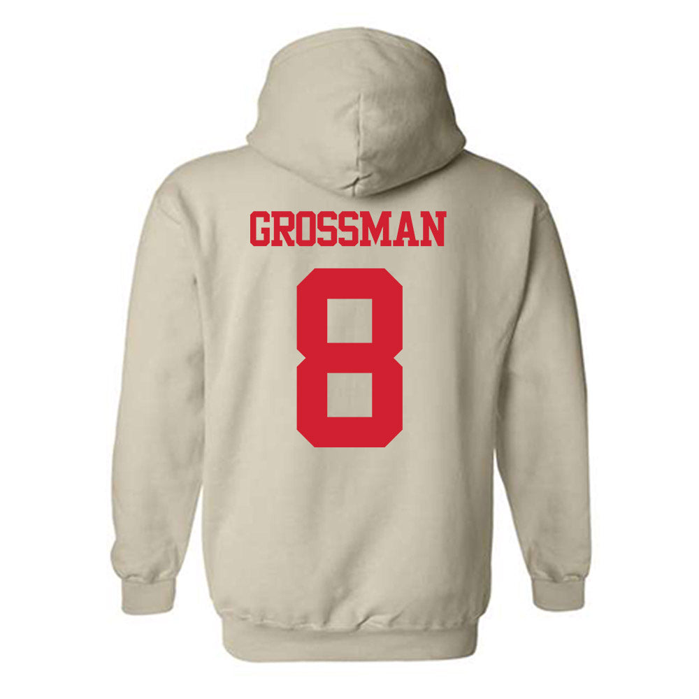 BU - NCAA Men's Soccer : Jack Grossman - Classic Shersey Hooded Sweatshirt-1