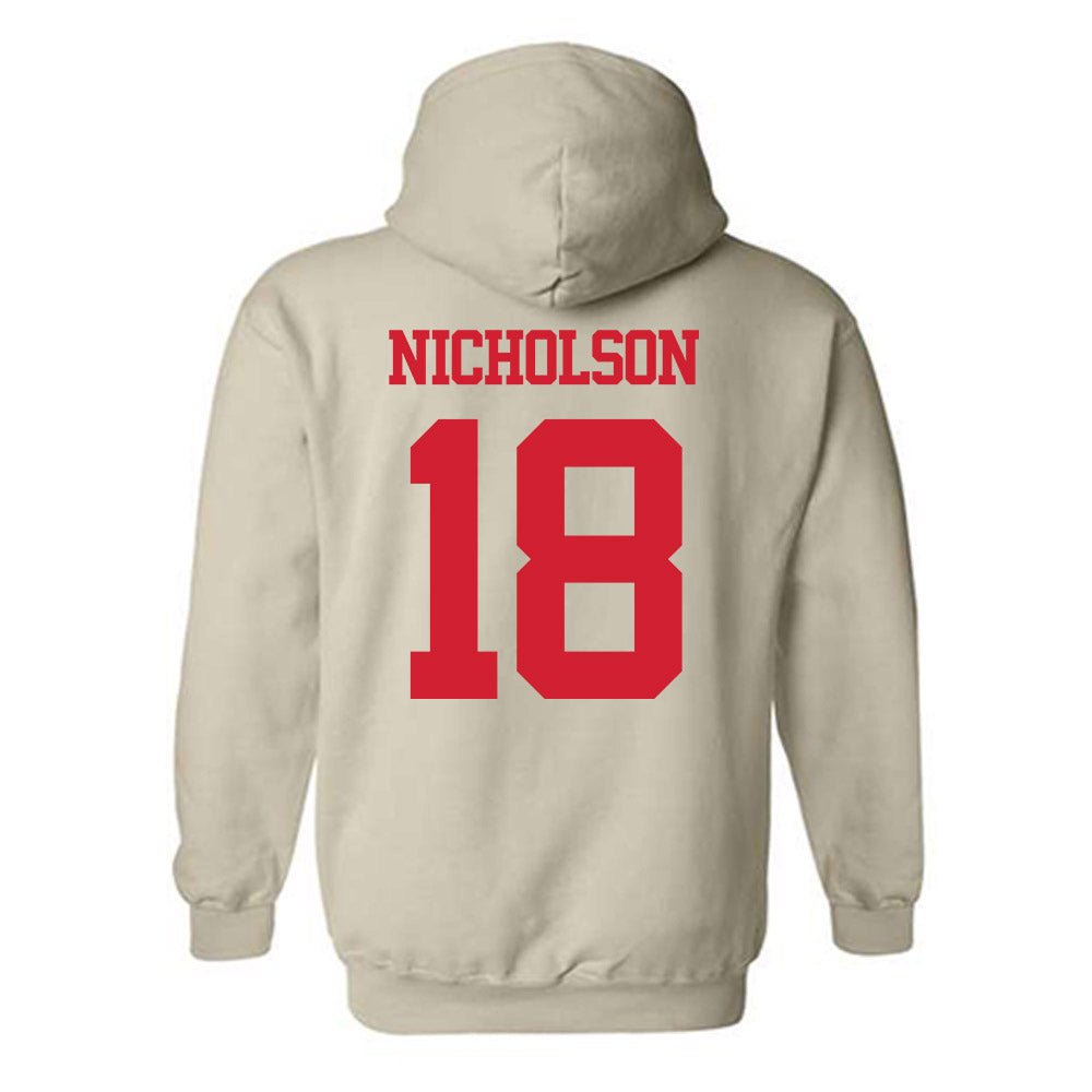 BU - NCAA Women's Ice Hockey : Neely Nicholson - Classic Shersey Hooded Sweatshirt-1