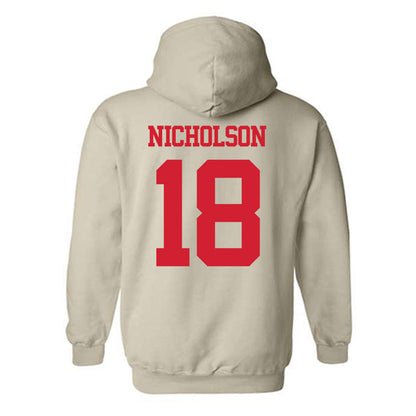 BU - NCAA Women's Ice Hockey : Neely Nicholson - Classic Shersey Hooded Sweatshirt-1