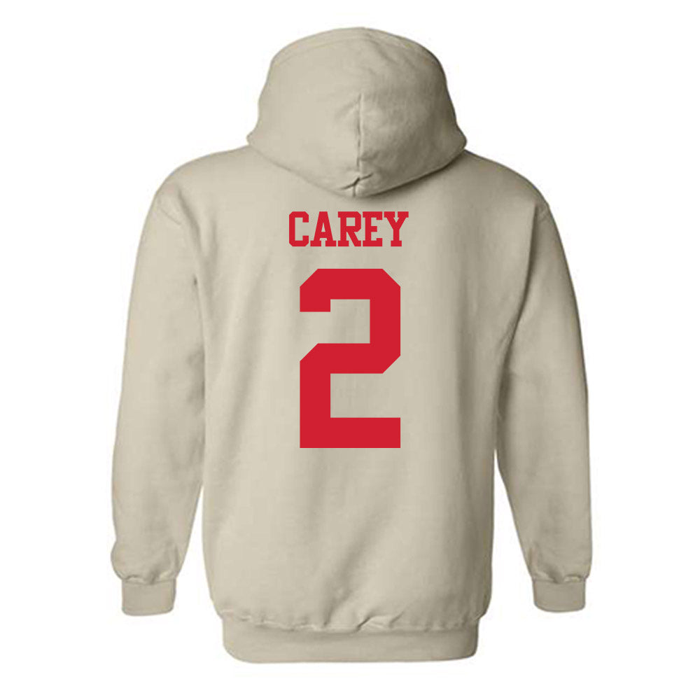 BU - NCAA Women's Ice Hockey : Maeve Carey - Classic Shersey Hooded Sweatshirt-1