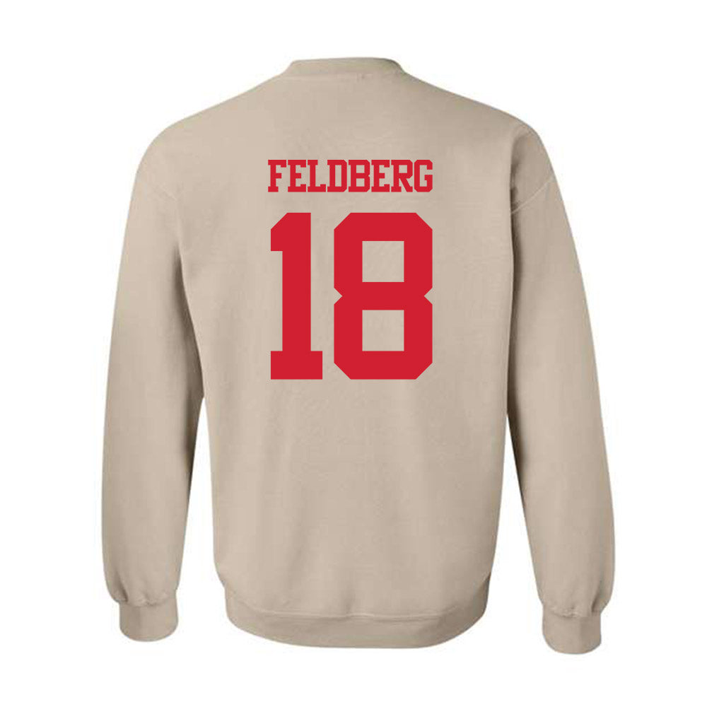 BU - NCAA Men's Ice Hockey : Jay Feldberg - Classic Shersey Crewneck Sweatshirt-1