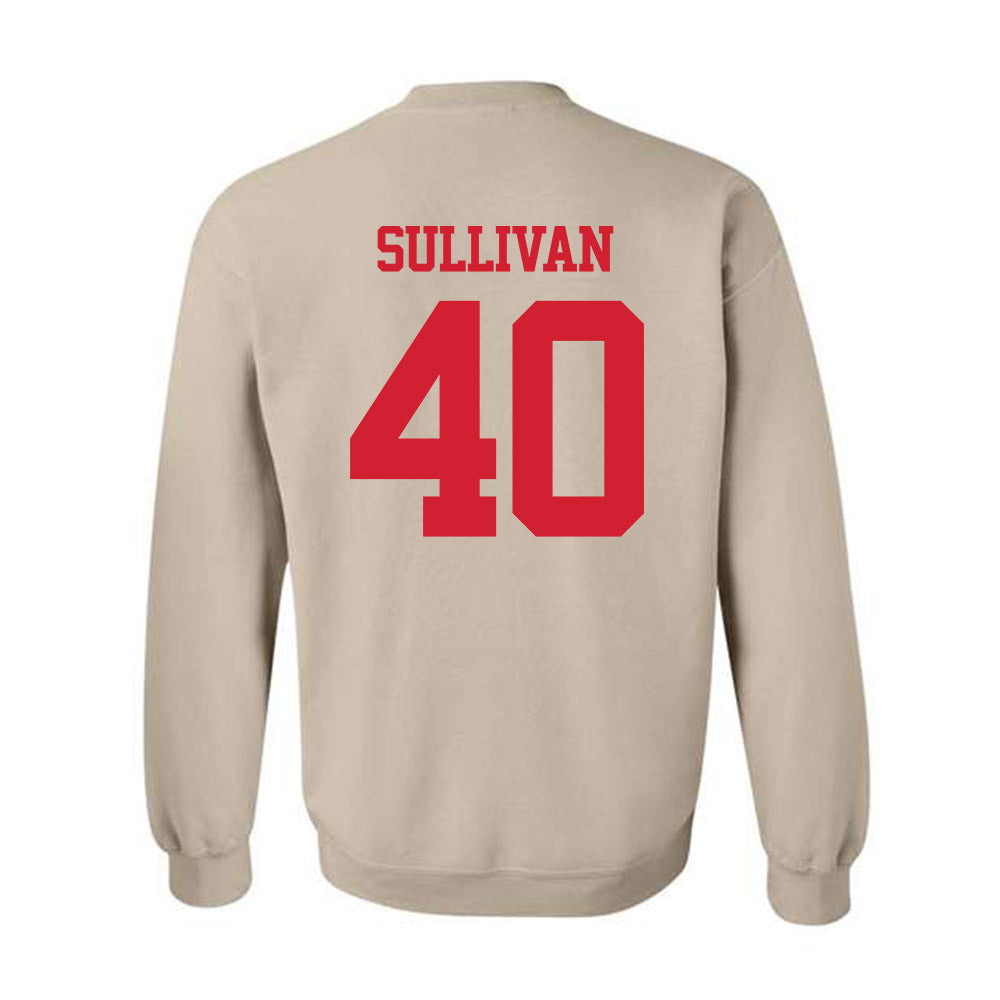 BU - NCAA Men's Lacrosse : Ford Sullivan - Classic Shersey Crewneck Sweatshirt-1