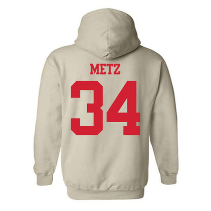 BU - NCAA Softball : Aimee Metz - Classic Shersey Hooded Sweatshirt-1