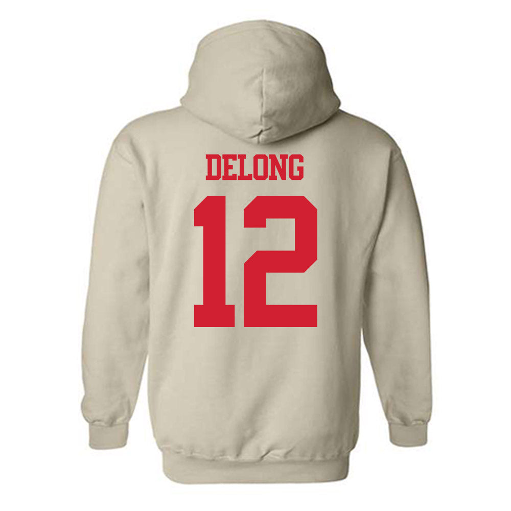 BU - NCAA Softball : Olivia DeLong - Classic Shersey Hooded Sweatshirt-1