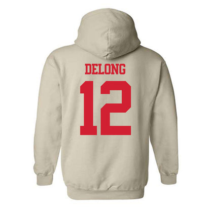 BU - NCAA Softball : Olivia DeLong - Classic Shersey Hooded Sweatshirt-1