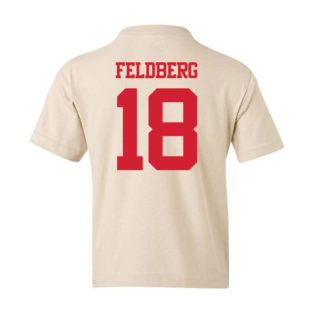 BU - NCAA Men's Ice Hockey : Jay Feldberg - Classic Shersey Youth T-Shirt-1