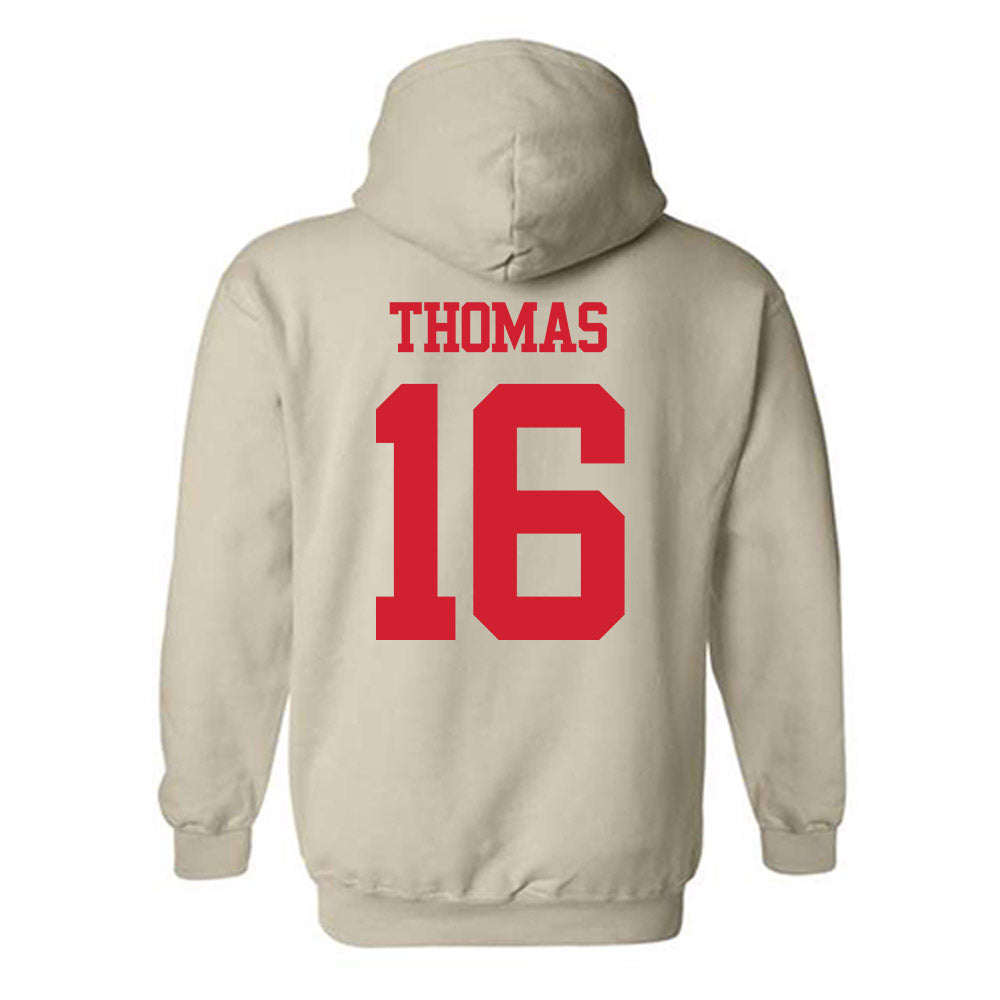 BU - NCAA Women's Soccer : Rhianna Thomas - Classic Shersey Hooded Sweatshirt-1