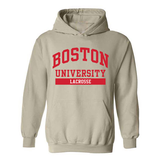 BU - NCAA Men's Lacrosse : Cullen Lawry - Classic Shersey Hooded Sweatshirt-0
