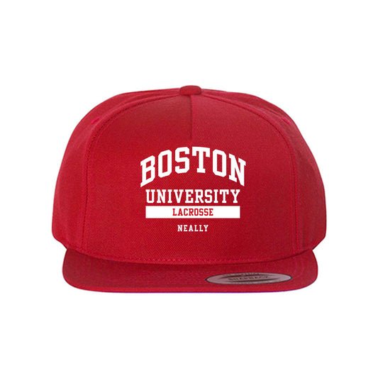 BU - NCAA Men's Lacrosse : Trey Neally - Snapback Hat-0